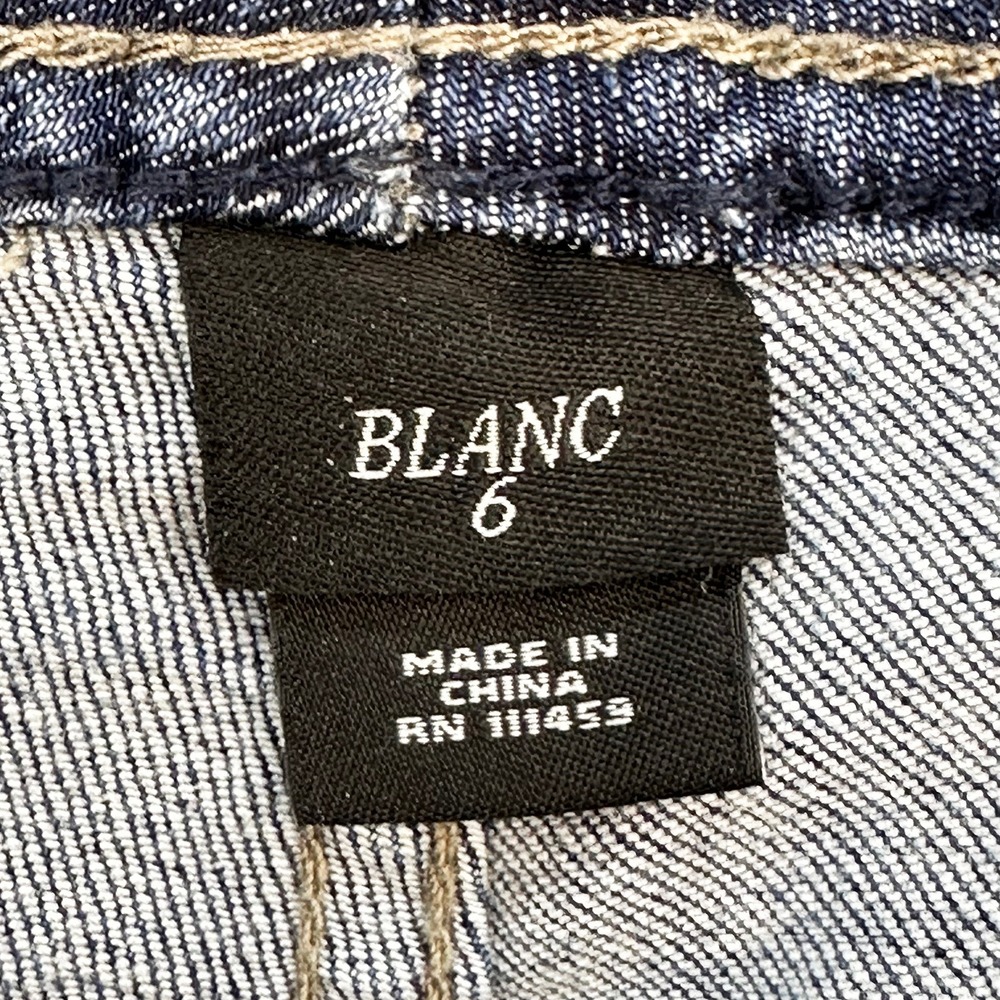 BLANC Women's Mid-rise Bootcut Jeans • 6 • light wash‎ blue - Picture 7 of 9